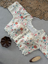 Graceful Golden Khadi Cotton Saree – Handloom Weave with Ready Blouse